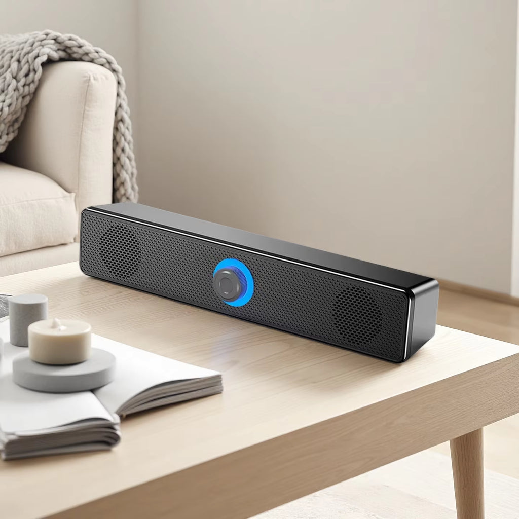 Soundbar Computer PC TV Laptop Desktop Wired Wireless