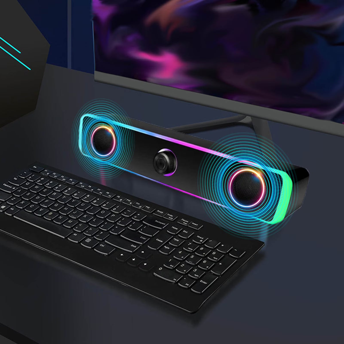 Soundbar Computer PC TV Laptop Desktop Wired Wireless