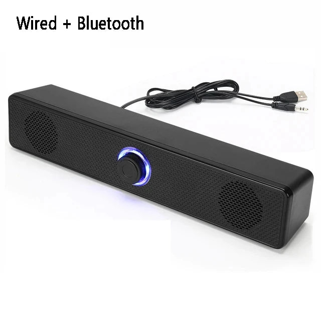 Soundbar Computer PC TV Laptop Desktop Wired Wireless
