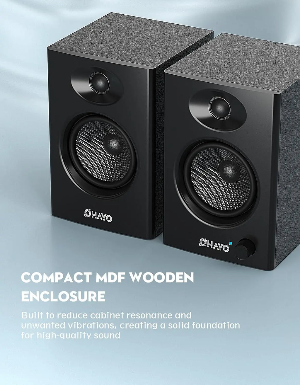 OHAYO 60W Computer Speakers for Music Gaming, Active Bluetooth