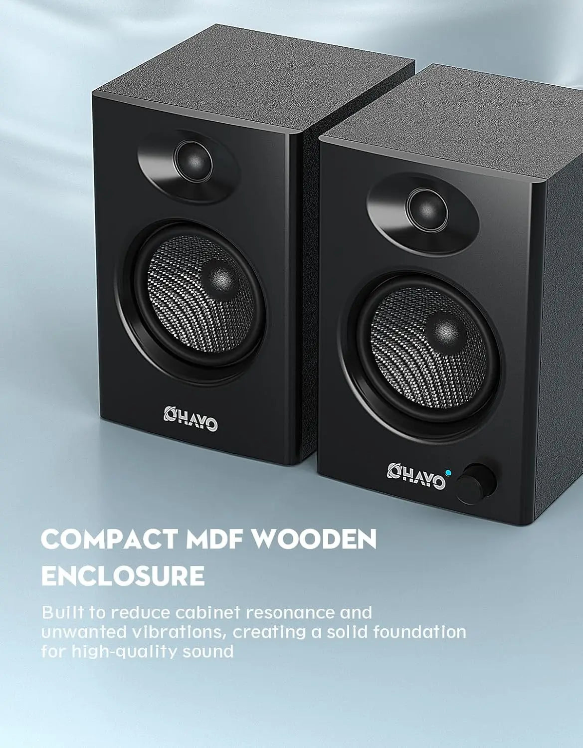 OHAYO 60W Computer Speakers for Music Gaming, Active Bluetooth