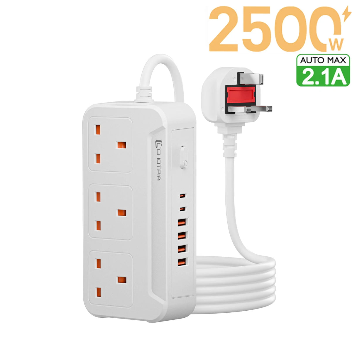 Plug AC Outlets Multitap Socket Extension Cord Electrical