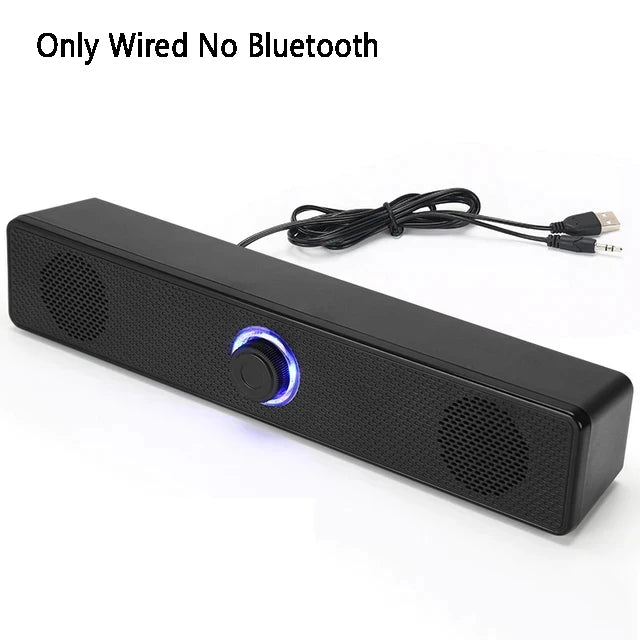 Soundbar Computer PC TV Laptop Desktop Wired Wireless